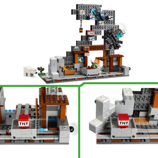 LEGO Minecraft 21277 Miniera piccozze: interattivo, 3 personaggi - LEGO, Minecraft
