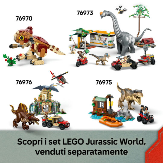 LEGO Jurassic World 76972 Fuga dal Raptor in fuoristrada - Jurassic World, LEGO