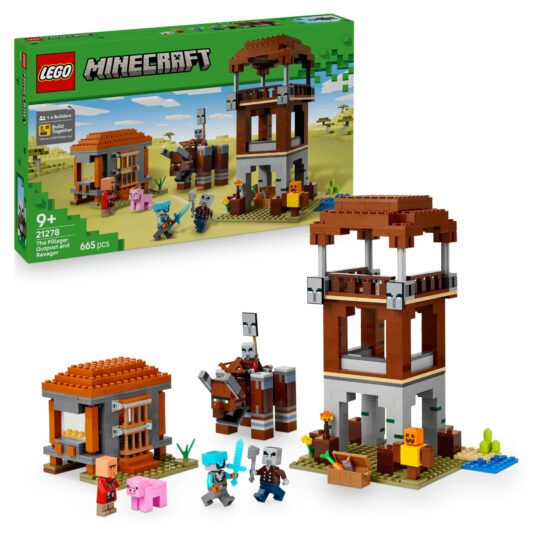 LEGO Minecraft 21278 Avamposto saccheggiatore: fortezza, razziatore - LEGO, Minecraft