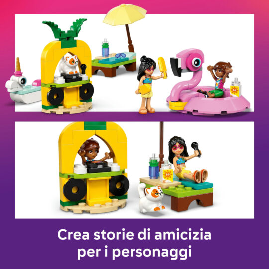 LEGO Friends 42658 Pool Party unicorno: 2 mini bamboline, gatto - LEGO