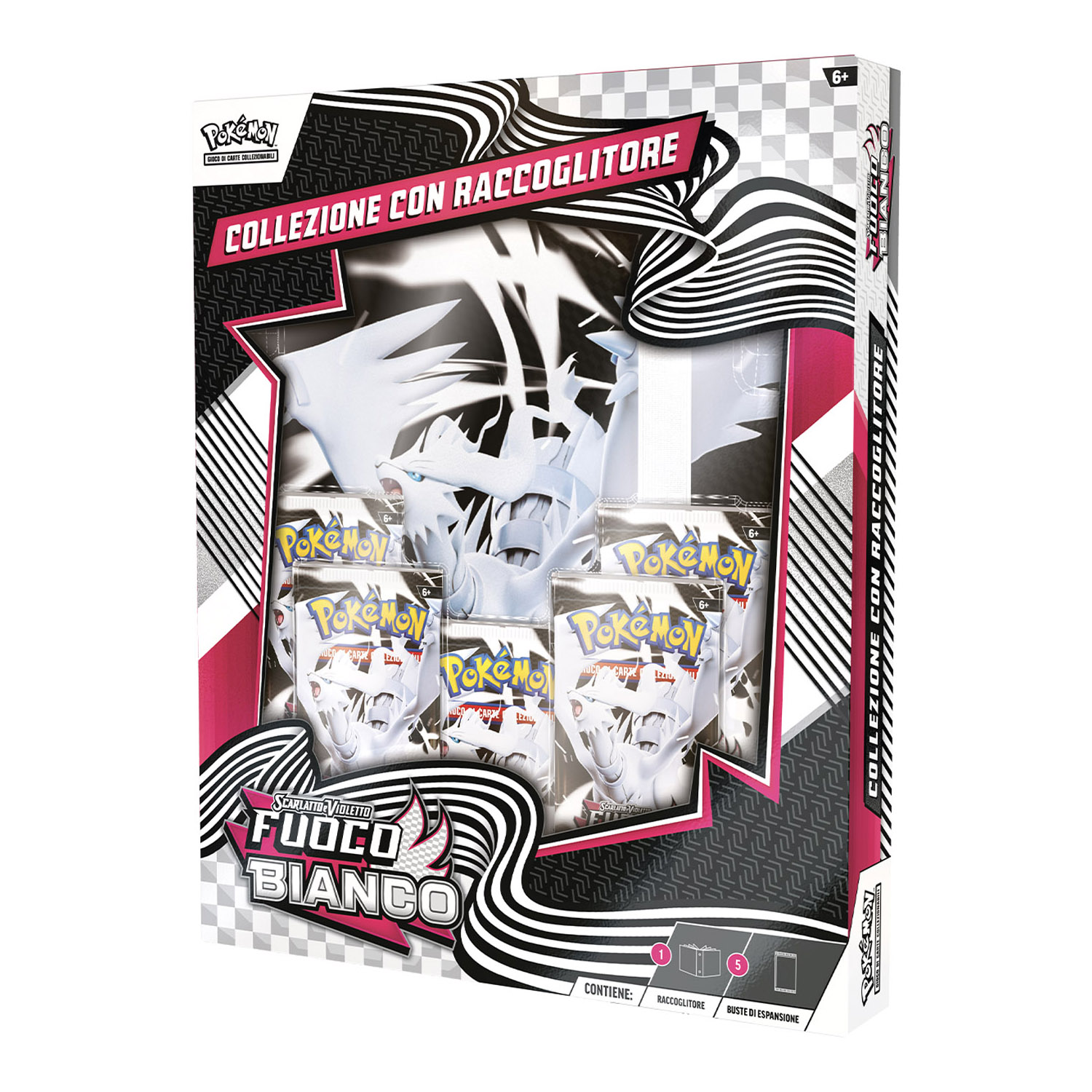 Collezione Con Raccoglitore Scarlatto e Violetto, Fuoco Bianco - Pokémon