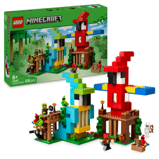 LEGO Minecraft 21282 Le Case Pappagallo Giocattolo con Funzioni - LEGO, Minecraft