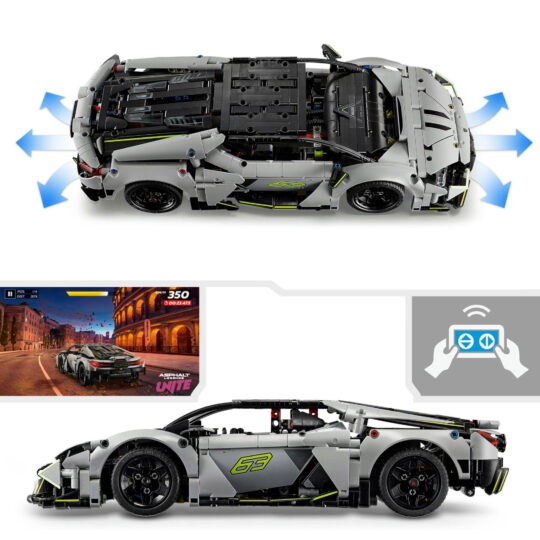 LEGO Technic 42214 Lamborghini Revuelto Rc con Luci e Batteria - LEGO