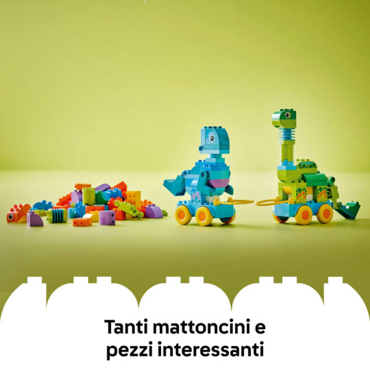 LEGO Duplo 10451 Dinosauri Ruote 3 in 1: Costruisci 3 Coppie - LEGO