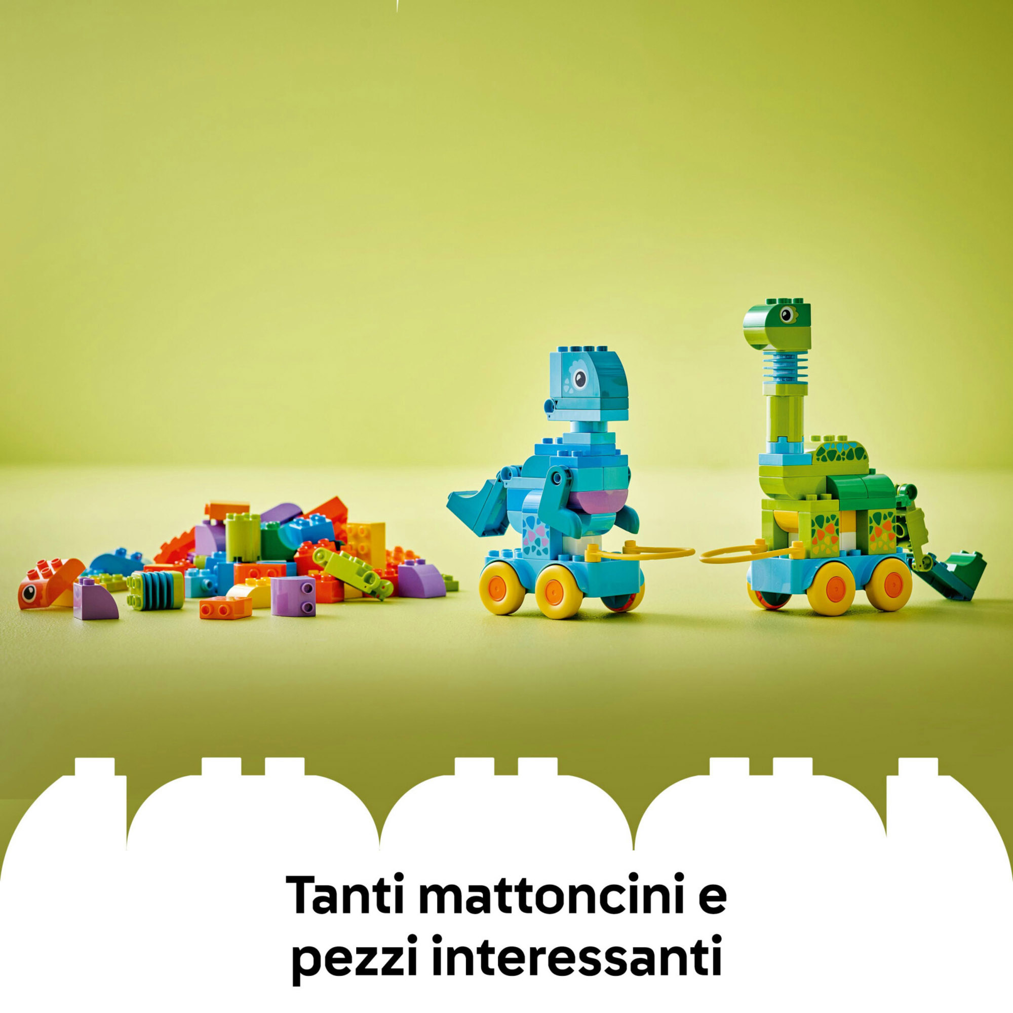 LEGO Duplo 10451 Dinosauri Ruote 3 in 1: Costruisci 3 Coppie - LEGO