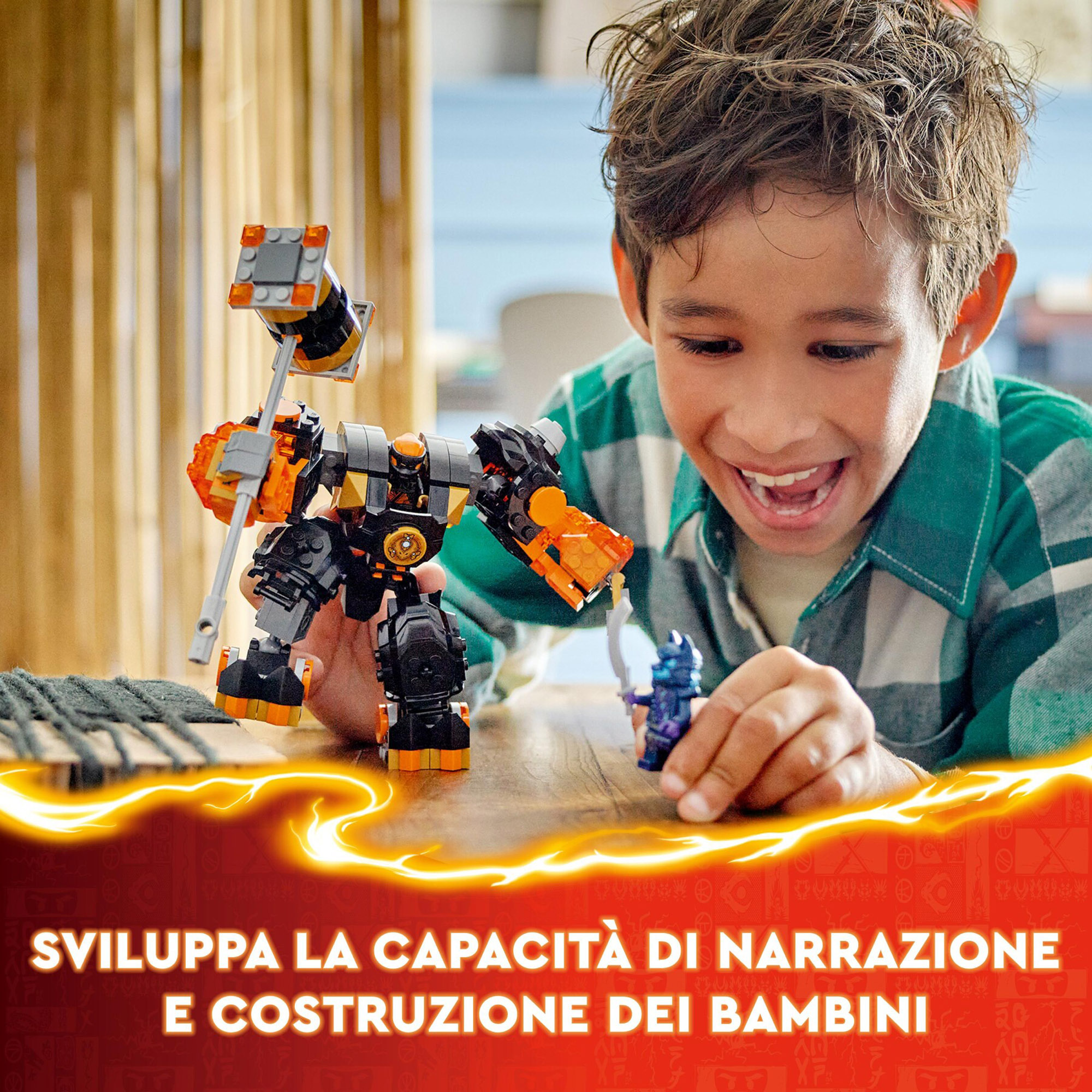 LEGO Ninjago 71806 Mech Elemento di Terra di Cole - LEGO