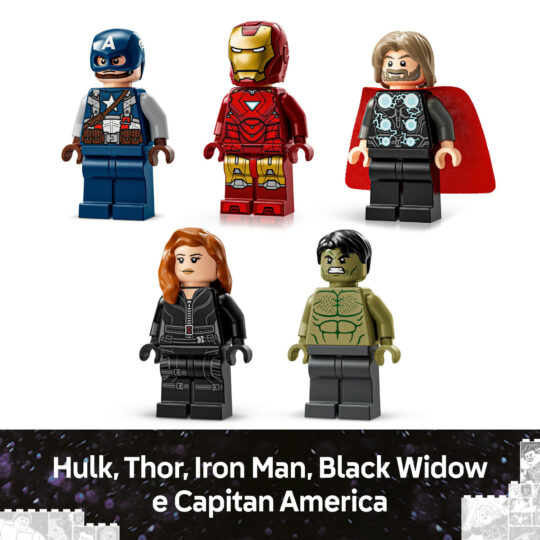 LEGO 76313 Logo e Minifigure Marvel con Supereroi - LEGO, Marvel