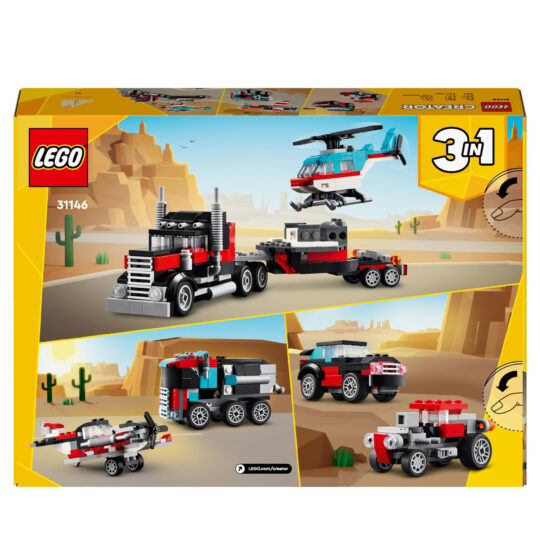 LEGO Creator 31146 3 in 1 Autocarro con Elicottero - LEGO