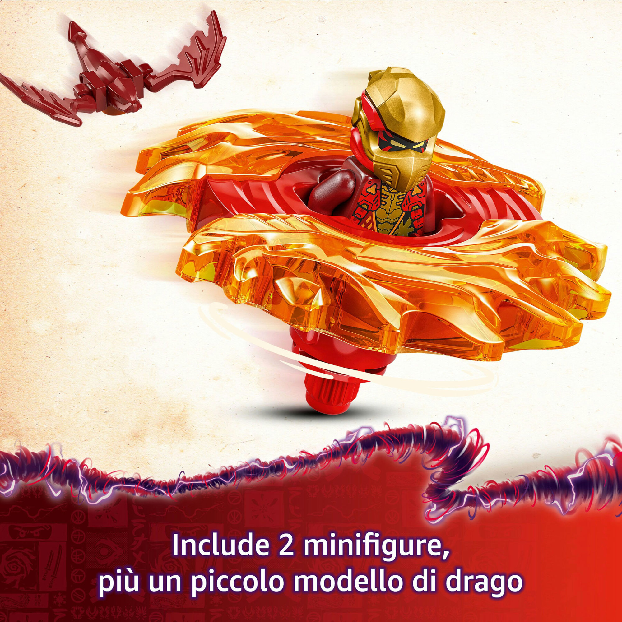 LEGO Ninjago 71823 Spinner Del Drago Spinjitzu di Kai - LEGO