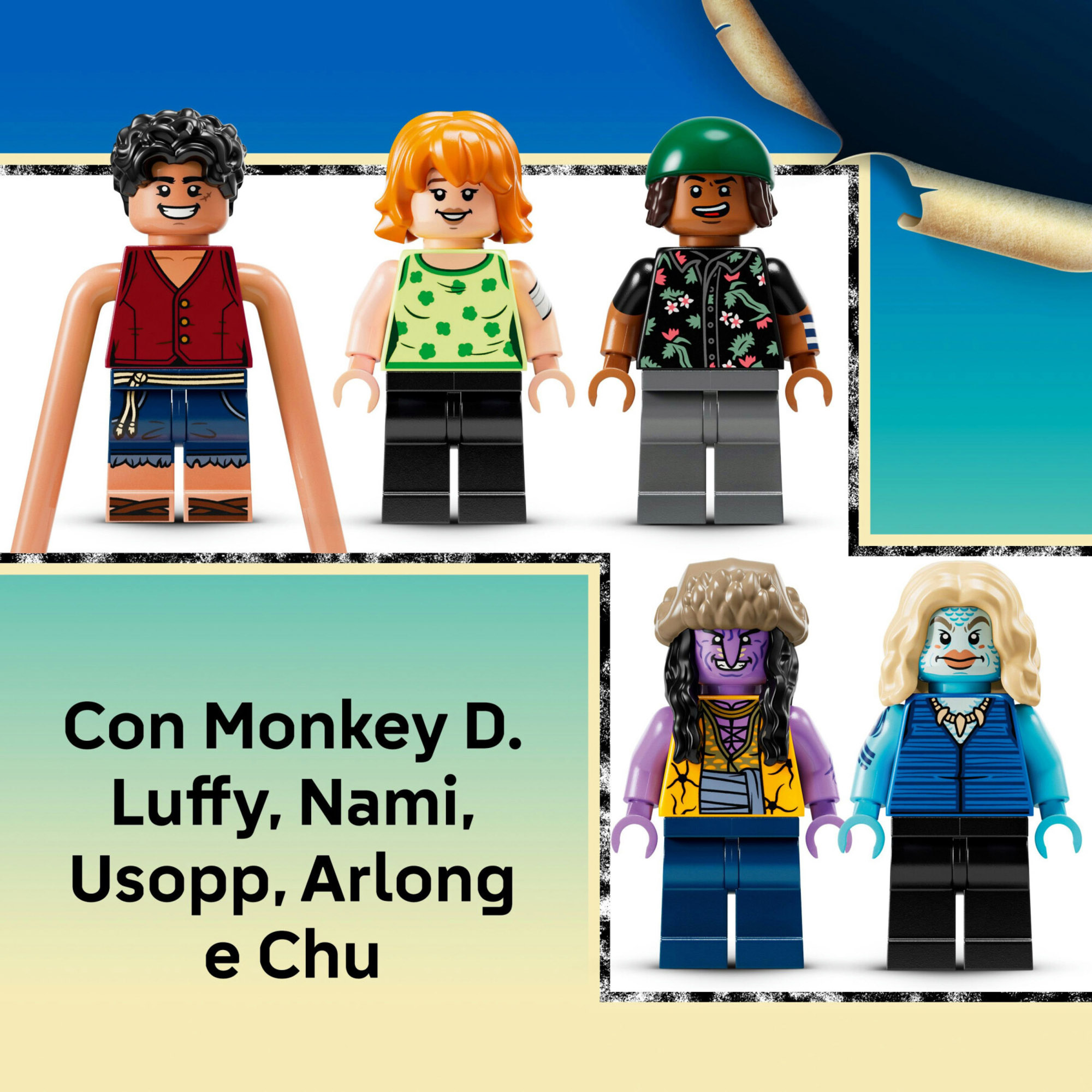 LEGO One Piece 75638 Battaglia Ad Arlong Park con 5 Figure - One Piece, LEGO