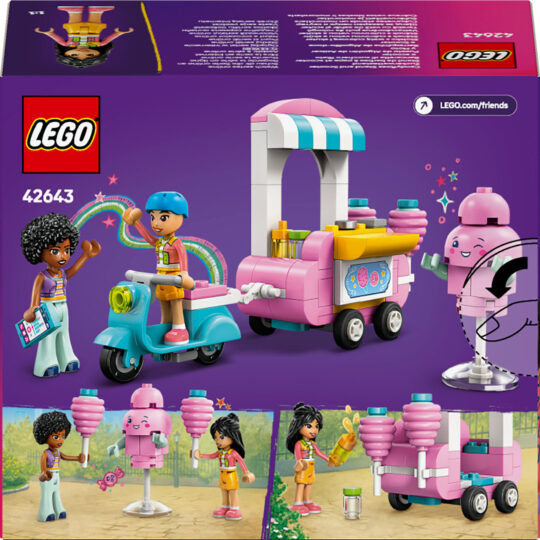 LEGO Friends 42643 Bancarella di Zucchero Filato e Scooter - LEGO