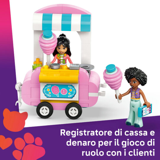 LEGO Friends 42643 Bancarella di Zucchero Filato e Scooter - LEGO