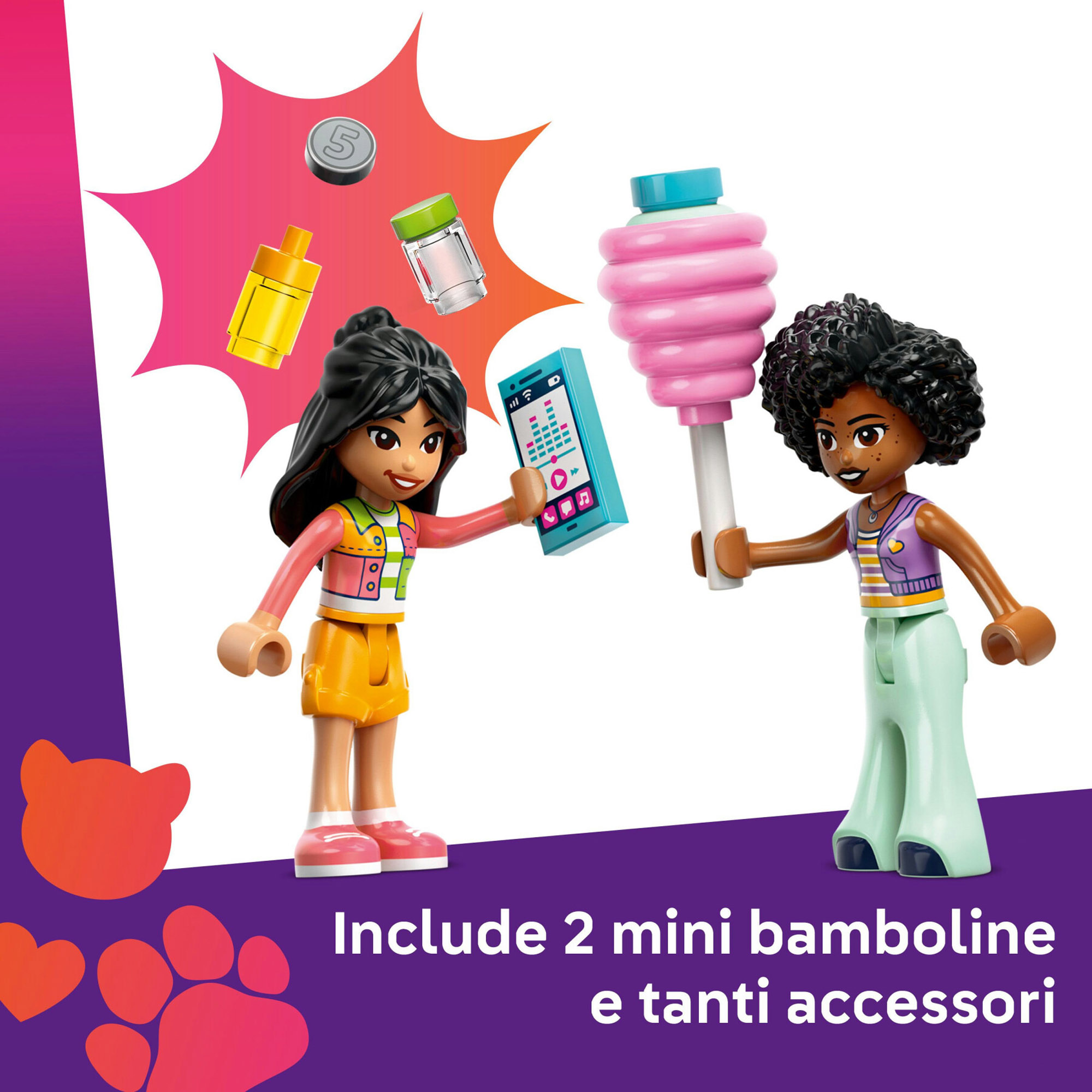 LEGO Friends 42643 Bancarella di Zucchero Filato e Scooter - LEGO
