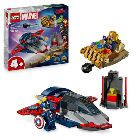 LEGO Marvel 76319 Capitan America vs Thanos con Aereo - LEGO, Marvel