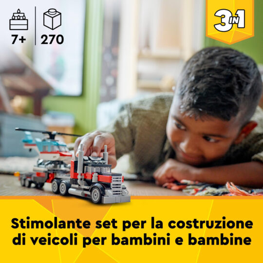 LEGO Creator 31146 3 in 1 Autocarro con Elicottero - LEGO