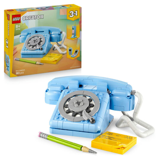 LEGO Creator 31174 Telefono Retrò 3 in 1 con Selettore Rotante - LEGO