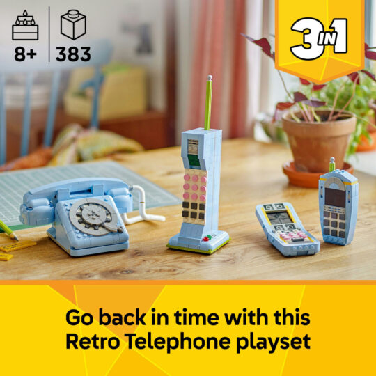 LEGO Creator 31174 Telefono Retrò 3 in 1 con Selettore Rotante - LEGO