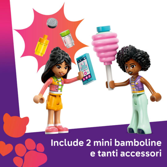 LEGO Friends 42643 Bancarella di Zucchero Filato e Scooter - LEGO