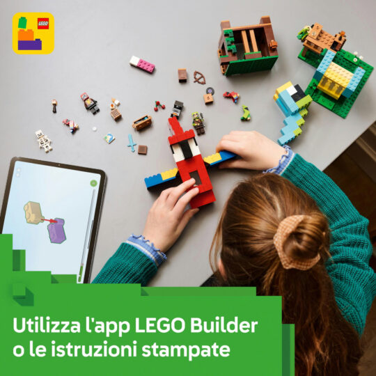 LEGO Minecraft 21282 Le Case Pappagallo Giocattolo con Funzioni - LEGO, Minecraft