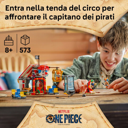 LEGO One Piece 75637 La Tenda Del Circo di Bagy Il Clown - One Piece, LEGO