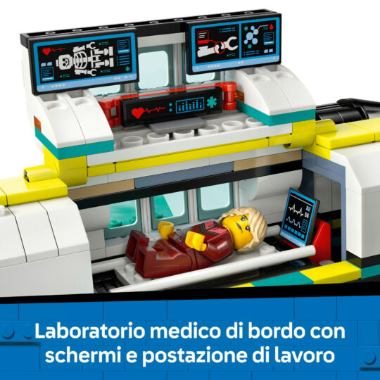 LEGO City 60465 Aereo Ambulanza: 4 Minifigure, Gatto Neve - LEGO