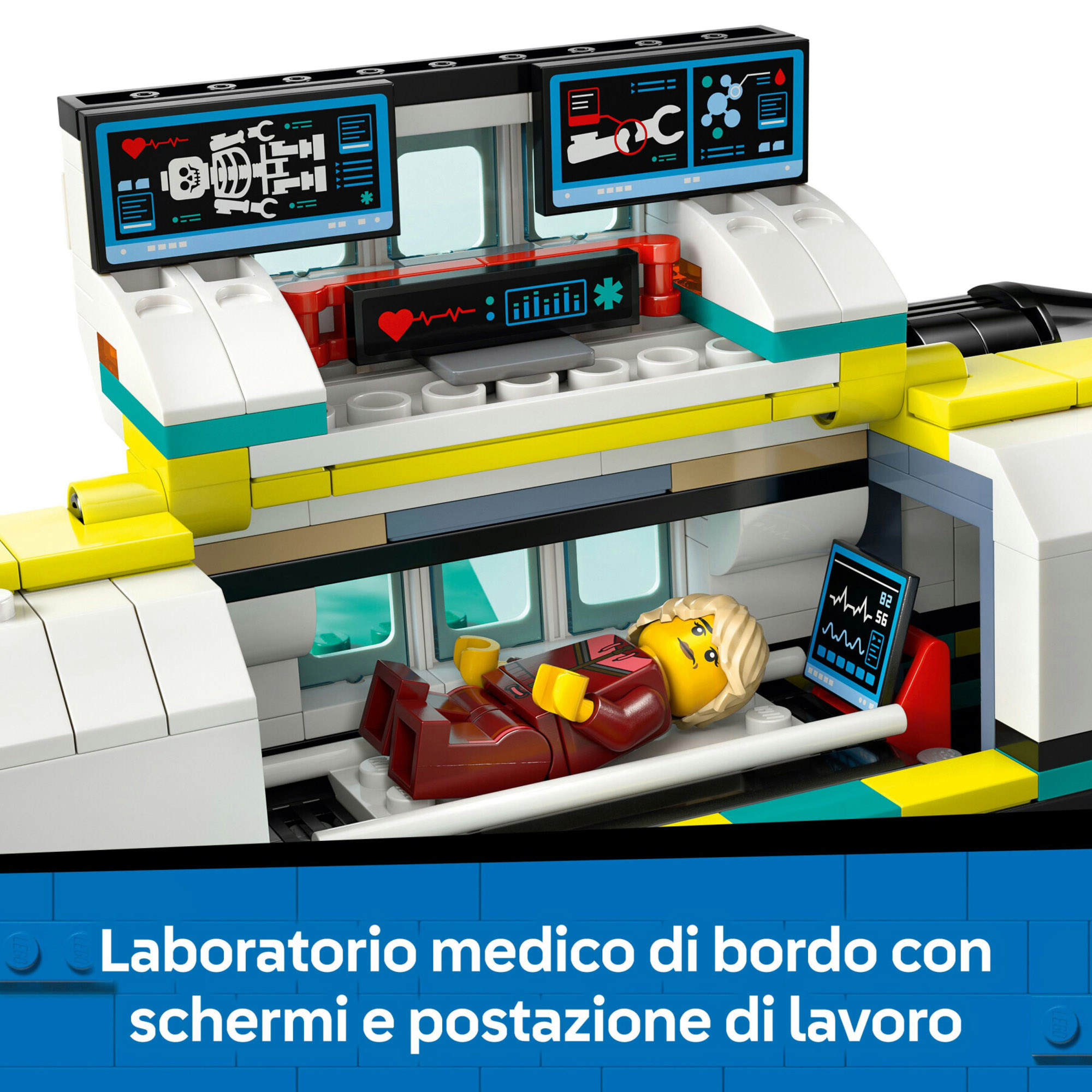 LEGO City 60465 Aereo Ambulanza: 4 Minifigure, Gatto Neve - LEGO