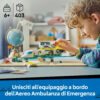 LEGO City 60465 Aereo Ambulanza: 4 Minifigure, Gatto Neve - LEGO