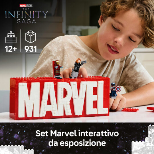LEGO 76313 Logo e Minifigure Marvel con Supereroi - LEGO, Marvel