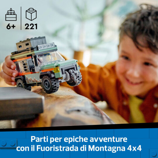 LEGO City 60447 Fuoristrada di Montagna 4X4 - LEGO