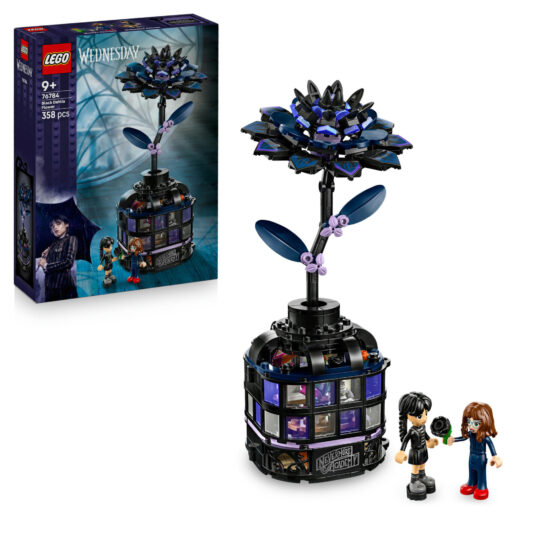 LEGO Wednesday 76784 Fiore di Dalia Nero con 2 Bamboline - LEGO