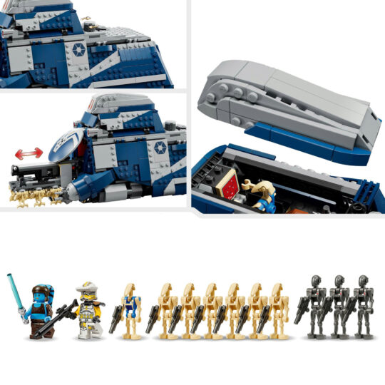LEGO Star Wars 75435 Mtt Separatista con Droide e Speeder - LEGO, Star Wars
