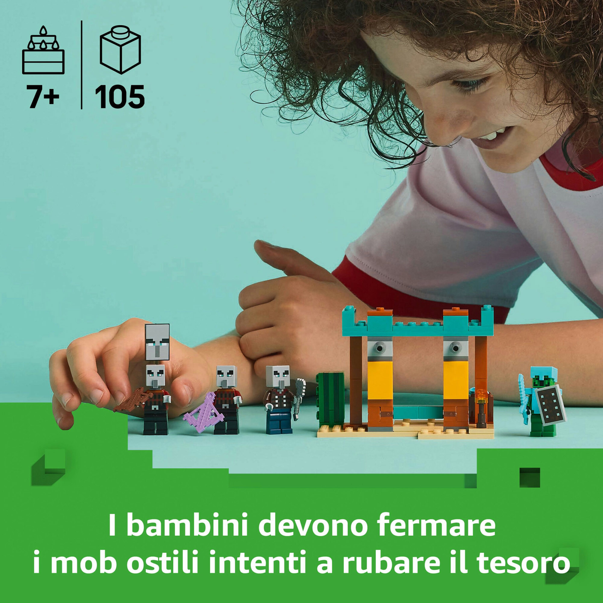 LEGO Minecraft 21267 Pattuglia Nel Deserto Della Bestia - LEGO, Minecraft