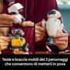 LEGO 43279 Wall-e e Eve, Set Modellismo Per Adulti - Disney, LEGO
