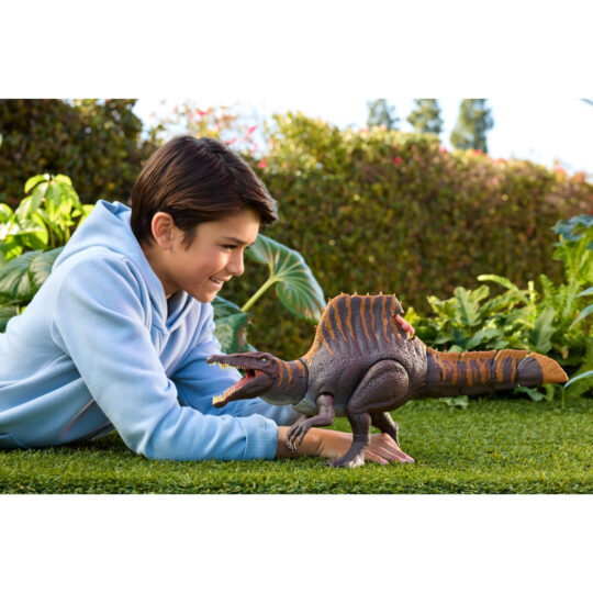 Jurassic World Spinosauro Coda Letale - Dinosauro con 2 Mosse d’Attacco – Mattel - Jurassic World