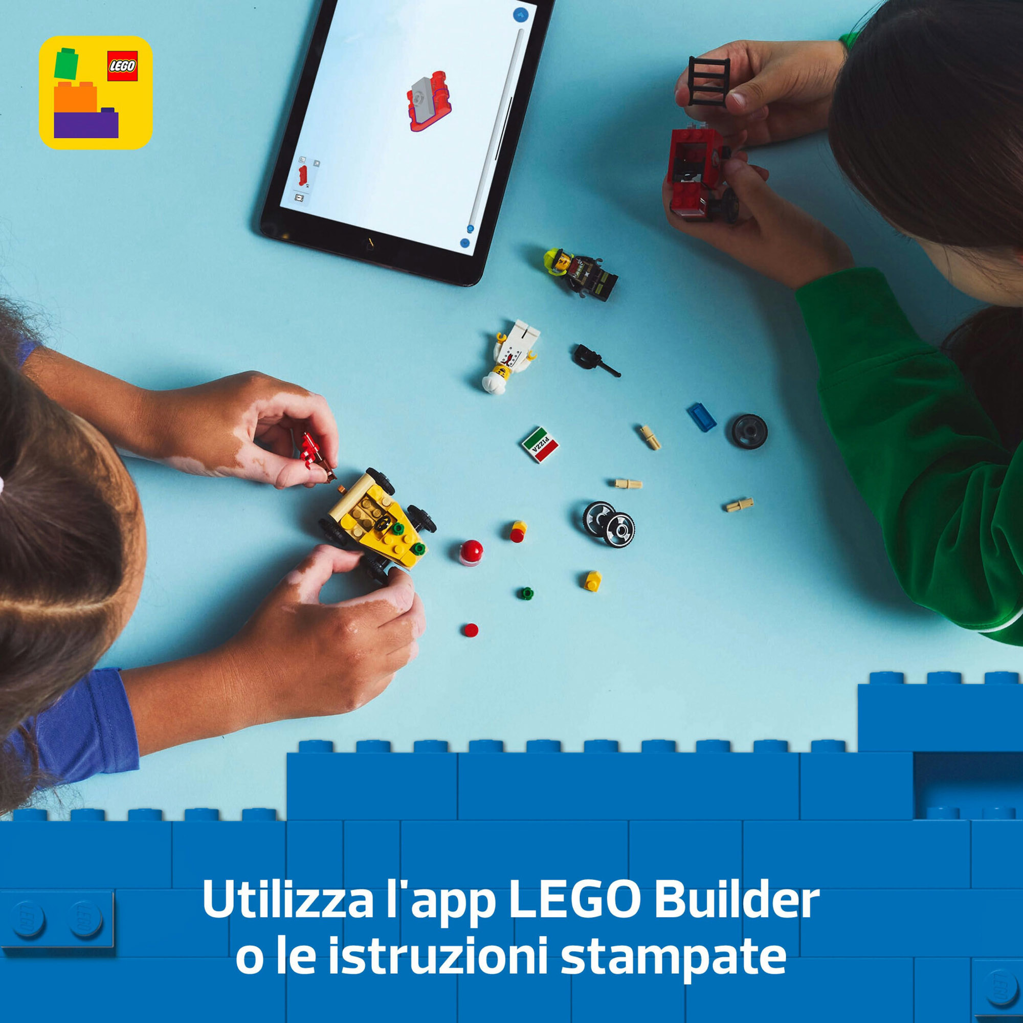 LEGO City 60458 Pack Veicoli Da Corsa: Pizzaiolo Contro Pompiere - LEGO