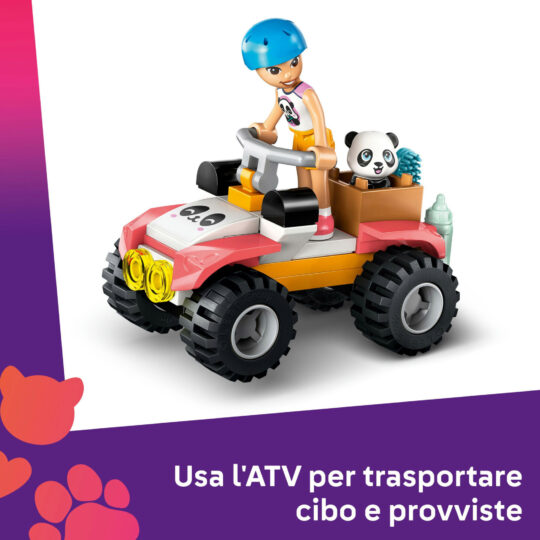 LEGO Friends 42648 Santuario Panda: Casa Albero, Veicolo, 2 Bambole - LEGO