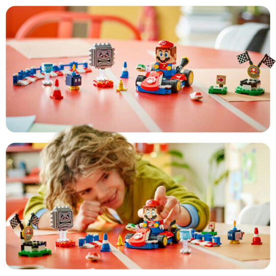 LEGO 72043 Mario Kart con Kart Standard e 3 Personaggi - LEGO, Super Mario