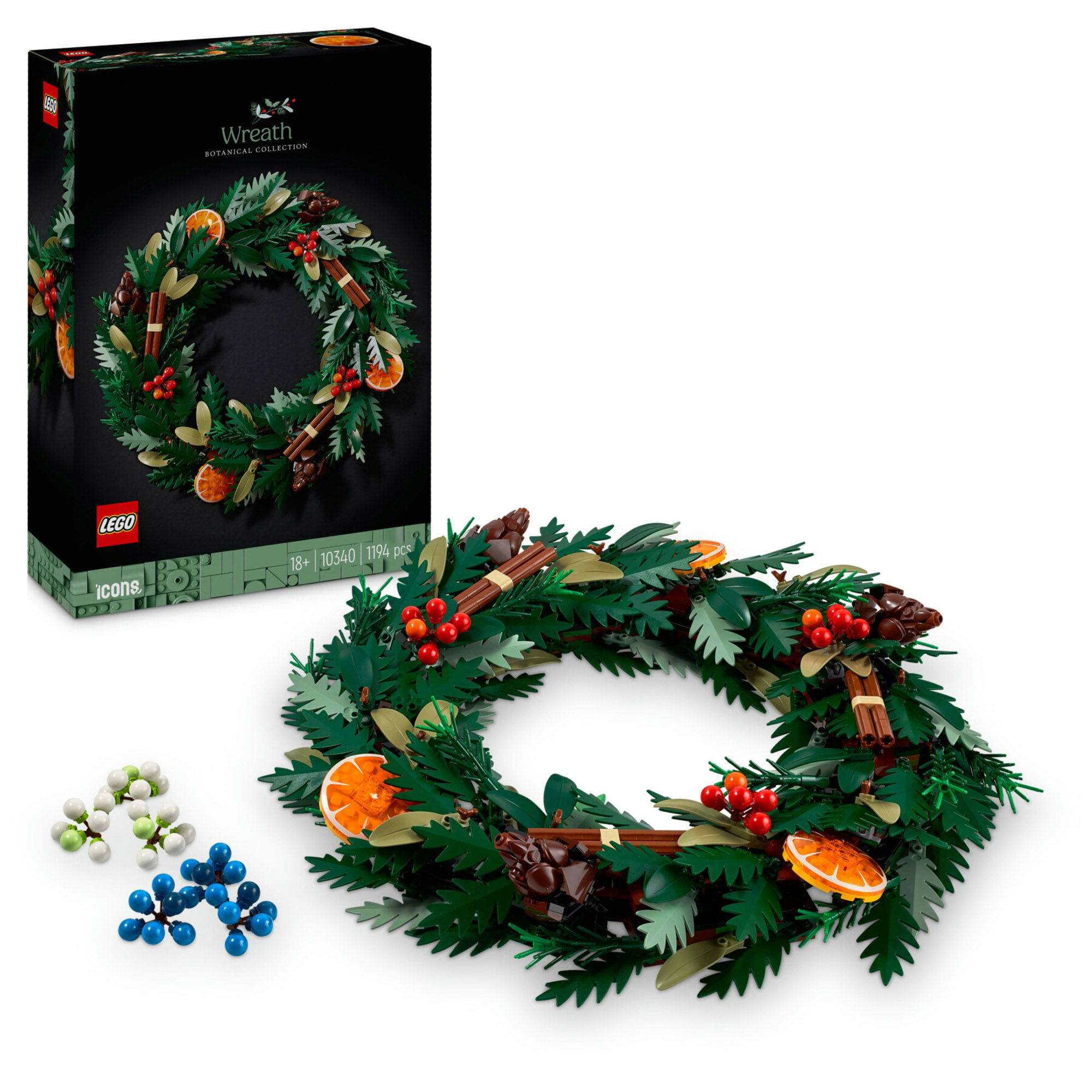 LEGO Icons 10340 Ghirlanda Decorazione Natalizia - LEGO