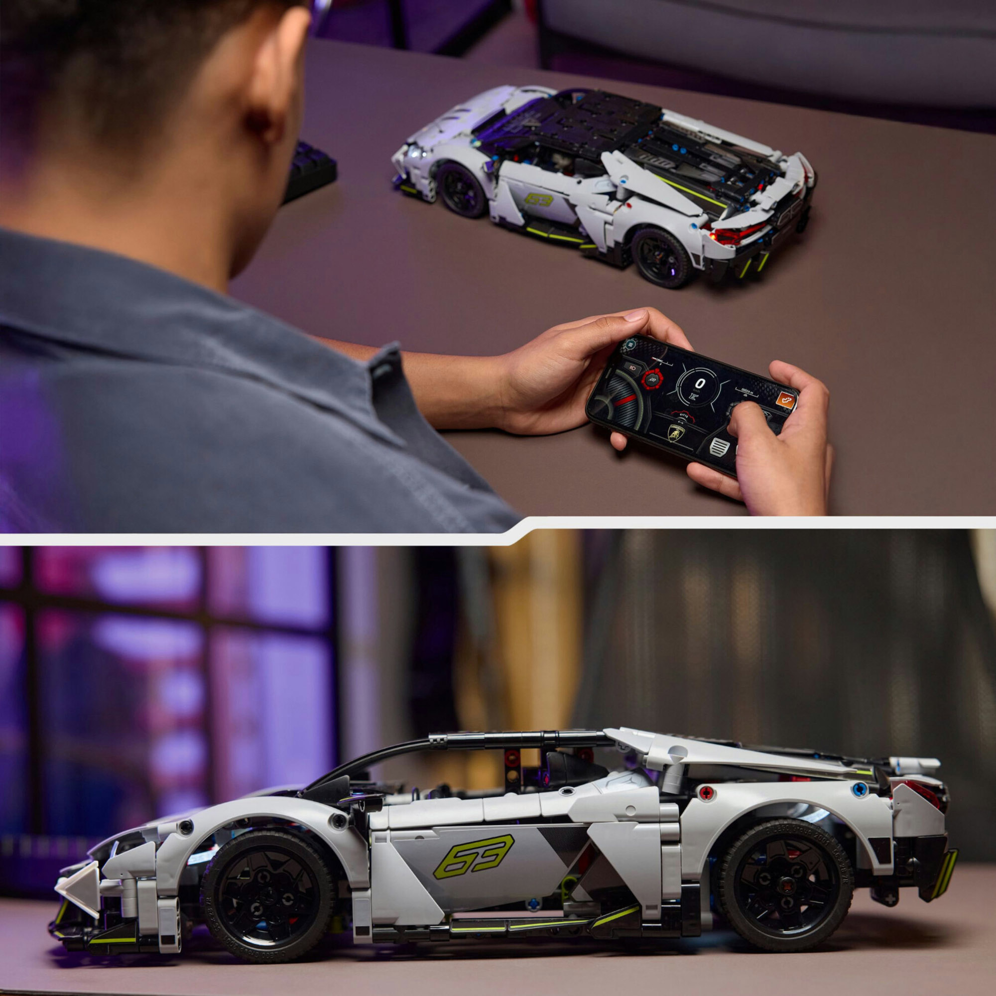 LEGO Technic 42214 Lamborghini Revuelto Rc con Luci e Batteria - LEGO
