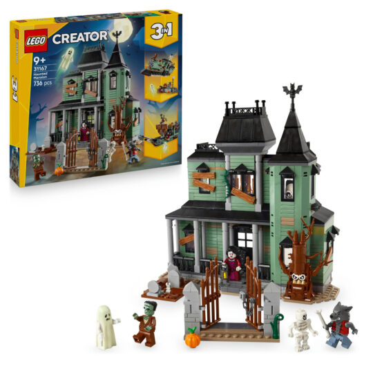 LEGO Creator 31167 Villa Spettrale 3 in 1: Nave Fantasma O Treno - LEGO