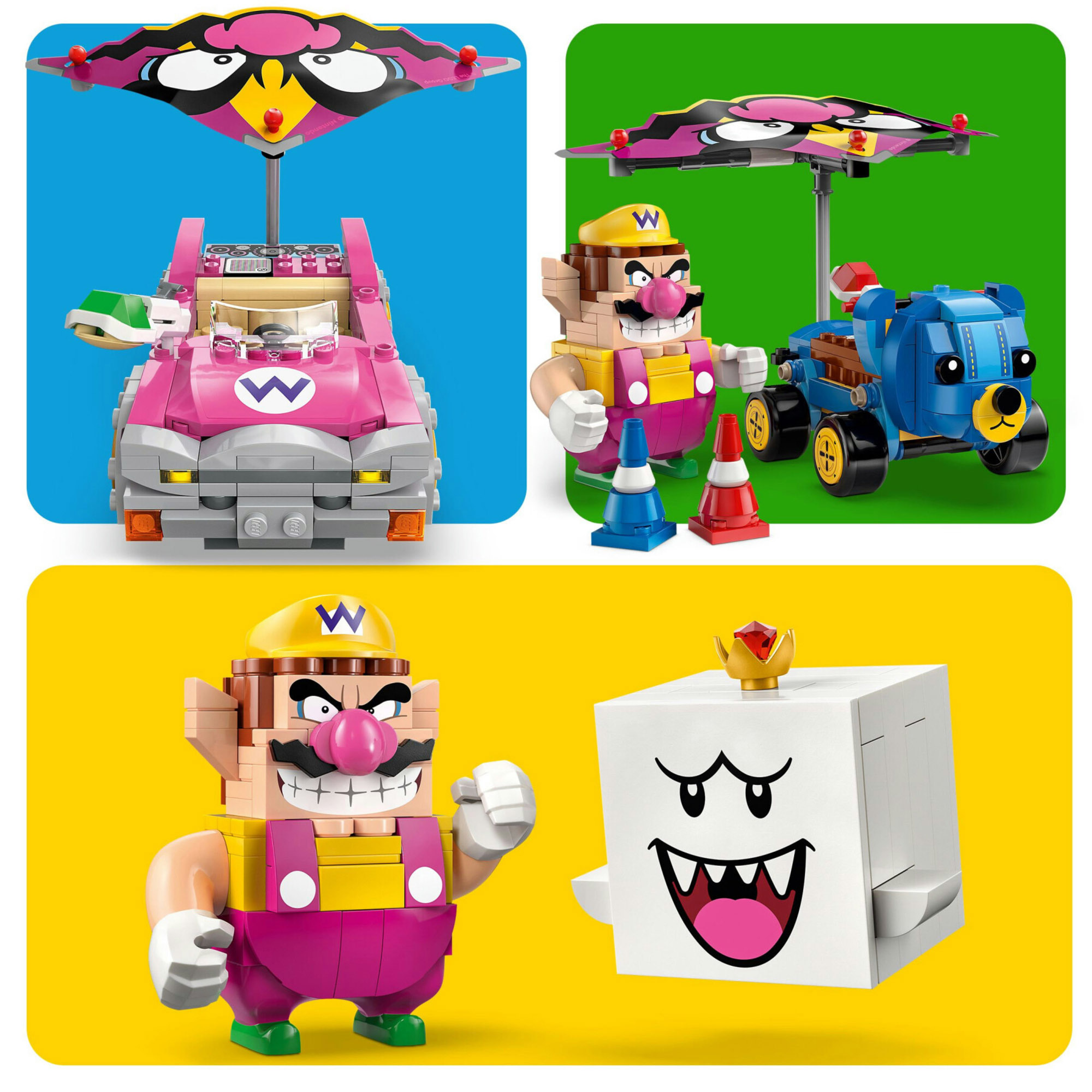 LEGO 72038 Mario Kart Wario vs Re Boo con 2 Veicoli - LEGO, Super Mario