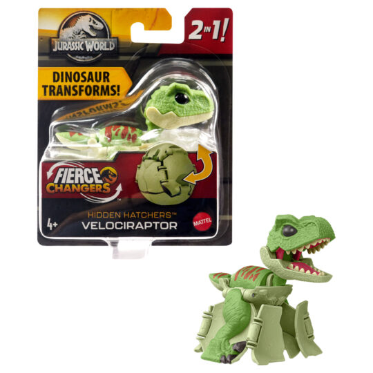 Jurassic World Fierce Changers - Uovo Trasformabile in Dinosauro 2 in 1 – Mattel - Jurassic World
