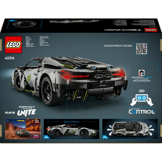 LEGO Technic 42214 Lamborghini Revuelto Rc con Luci e Batteria - LEGO