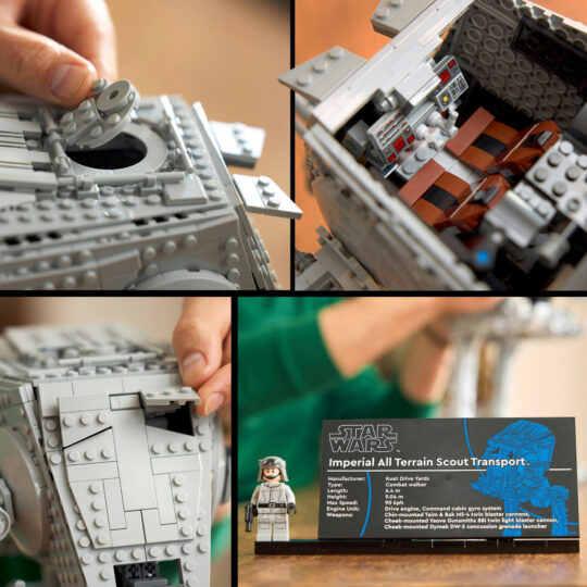LEGO Star Wars 75417 Walker At-St Ucs Da Esposizione con Targa - LEGO, Star Wars