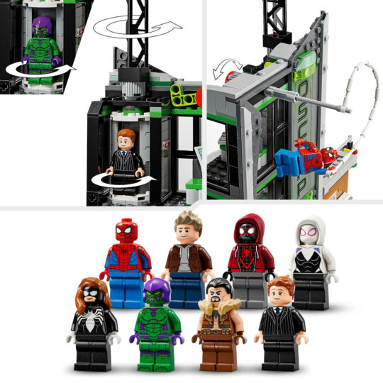LEGO Marvel 76324 Spider-Man vs Oscorp con Moto e 8 Minifigure - LEGO, Marvel