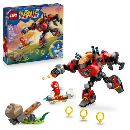 LEGO Sonic 77005 Knuckles vs Mech Egg Crusher con 2 Minifigure - LEGO, Sonic