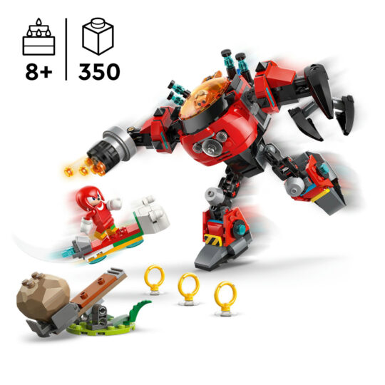 LEGO Sonic 77005 Knuckles vs Mech Egg Crusher con 2 Minifigure - LEGO, Sonic