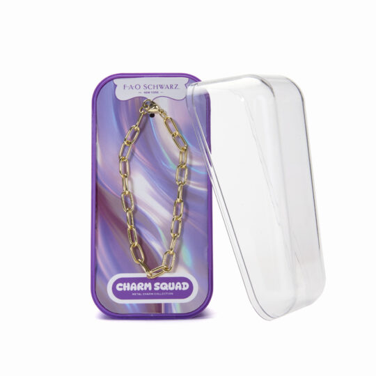Bracciale Gold con Maglie Oversize, Charm Squad - FAO Schwarz