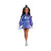 Barbie Fashionista Deluxe Metallic Mora con Vestito Azzurro - Barbie