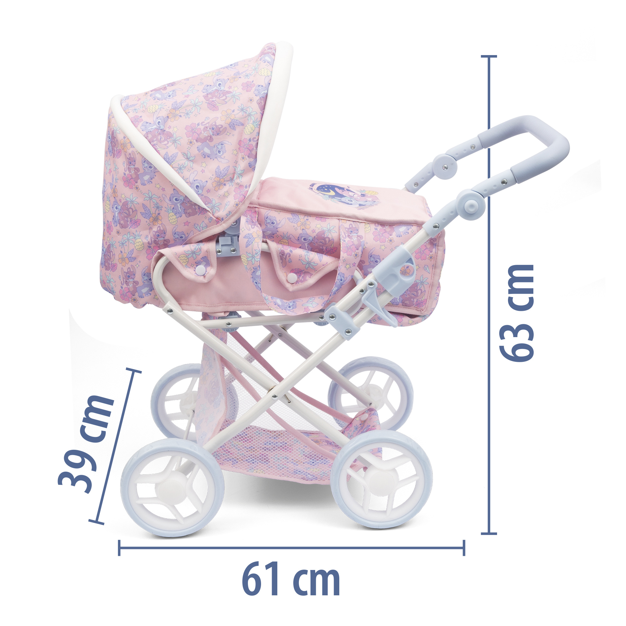 Carrozzina per bambole 3 in 1 Disney Stitch - Disney Stitch